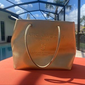 Gold Metallic Marc Jacobs Medium Tote